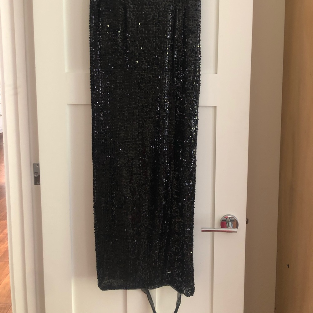 Aidan Mattox Sequin 2 Piece Gown - Picture 10 of 13